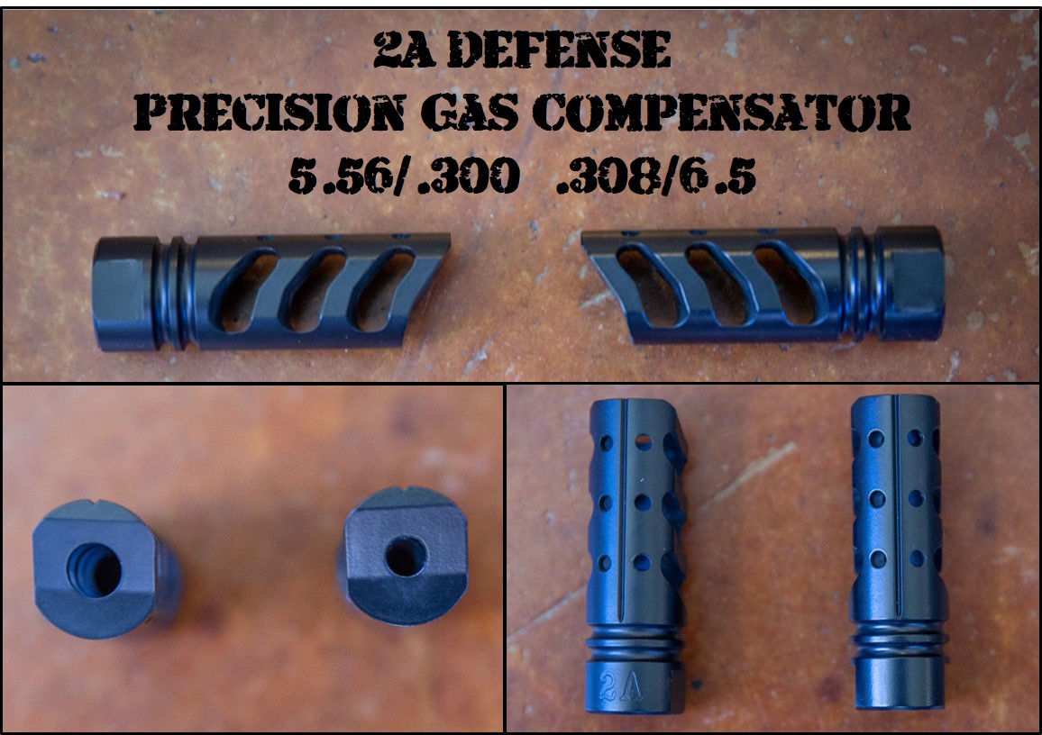 2A Precision Gas Compensator, PGC, 5/8 - 24 (.308)
